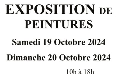 9ième Salon exposition de peintures – Breuil en couleurs – 19 et 20 octobre 2024